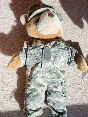 U.S. Army Camouflage Teddy Bear - Ira Green
